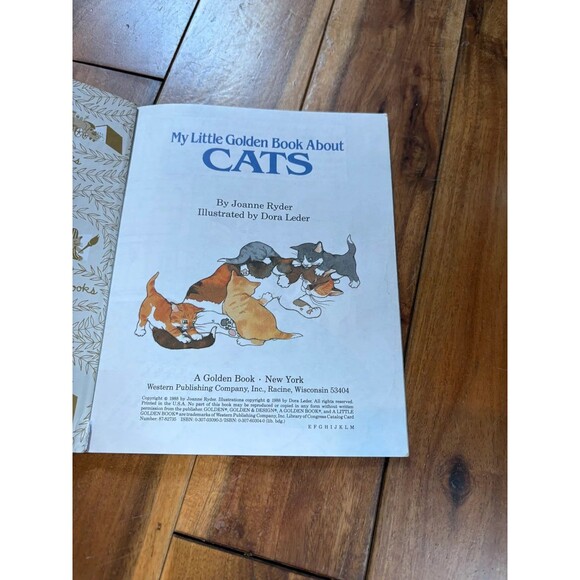📚VINTAGE Little golden book 1988 CATS 📚 - Picture 2 of 2